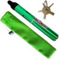 🔥 refillable adjustable butane torch lighter with soft flame - green | ideal men's gift | gas not included logo