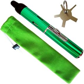 img 4 attached to 🔥 Refillable Adjustable Butane Torch Lighter with Soft Flame - Green | Ideal Men's Gift | Gas Not Included