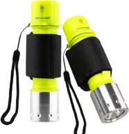 🌊 garberiel 2 pack scuba diving flashlight: super bright dive light with 3 modes, waterproof torch for underwater adventures & night snorkeling (battery not included) logo