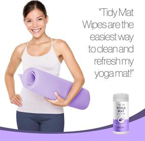 img 1 attached to Tidy Mat Yoga Cleaner Wipes: White Lavender Scent, 30 Count - Maintain a Clean & Refreshing Yoga Experience!