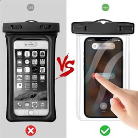 img 1 attached to 📱 Universal Clear Waterproof Cellphone Case - XIWXI Dry Bag, IPX8 Waterproof Phone Pouch Compatible with iPhone 12 11 8 7 Pro Max SE XR, Samsung Galaxy S21 Note 20, Google Pixel, Moto G7, OnePlus, LG