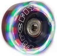 enhanced quad roller skate wheels - vibrant led light up replacement wheels for firefly logo