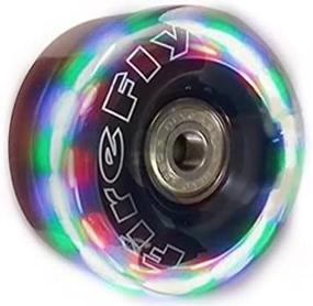 img 4 attached to Enhanced Quad Roller Skate Wheels - Vibrant LED Light Up Replacement Wheels for Firefly