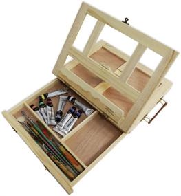 img 1 attached to 🎨 Pine Table Easel with Drawer by Mont Marte - Enhanced for SEO