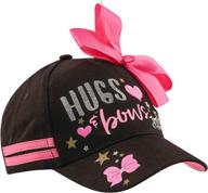 adorable nickelodeon toddler hat: jojo kids baseball cap for girls 4-7 logo