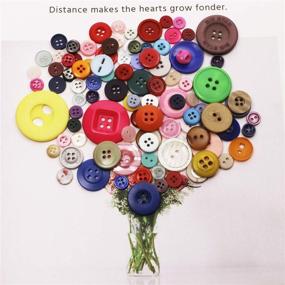 img 2 attached to Tupalizy 100PCS Resin Buttons: Assorted Sizes & Shapes for Sewing, DIY Crafts, Button Painting – Ideal for Classroom, School, Home Use (Multicolor)