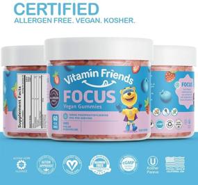 img 1 attached to Vitamin Friends - Focus Supplement for Kids: Enhancing Memory and 🧠 Mental Performance in Children | 60 Count, 100mg Phosphatidylserine | Autism Approved Nootropic