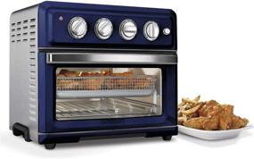 img 2 attached to 🍕 Cuisinart TOA-60NV Convection Toaster Oven Air Fryer with Light, Navy Bundle: Includes Home Basic 5-Piece Knife Set with Cutting Board
