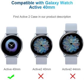 img 3 attached to [2Pack] Tensea Compatible With Galaxy Watch Active Case 40Mm Cell Phones & Accessories in Accessories