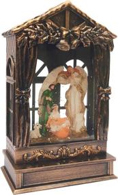 img 2 attached to GoldStar Christmas Nativity Set Holy Family Snow Globe - Nativity Scene Religious Christmas Lantern Tabletop Decoration with Swirling Glitter - Battery Operated