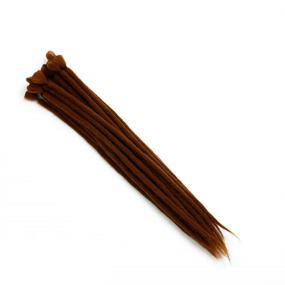 img 3 attached to Dreadlock Extension Handmade Faux Locs: Stylish Synthetic Hair for Hip-Hop & Reggae Inspired Looks