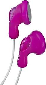 img 1 attached to 🎧 JVC HAF14P - Pink Gumy Earbud Headphones