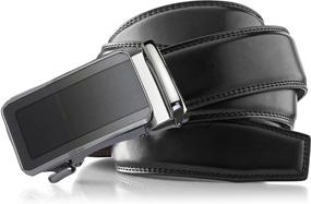 img 3 attached to 👔 Roxoni Authentic Textured Enclosed Men's Accessories and Belts