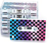🎧 fydelity audio cassette tapes - blank c-60 normal bias for recording (5 packs) - mixtape: bmx check logo