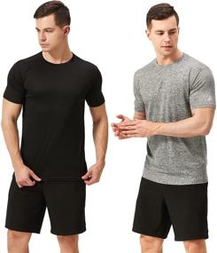img 1 attached to TEXFIT Active Sport Quick T Shirts: High-Performance Men's Clothing