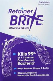 img 4 attached to 💯 Таблетки Retainer Brite - Средство для чистки зубных аппаратов и ретейнеров (96 штук)