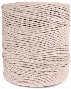 img 3 attached to 🧶 GOLBERG 100% Natural Cotton Rope – Macramé Crafts (1/2 inch x 10 feet) Soft White - Twisted