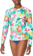 👚 la blanca long sleeve rashguard swim top for women logo