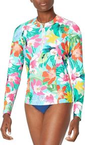 img 3 attached to 👚 La Blanca Long Sleeve Rashguard Swim Top for Women