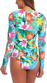 img 2 attached to 👚 La Blanca Long Sleeve Rashguard Swim Top for Women