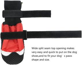 img 1 attached to 🐾 YAODHAOD Big Dog Boots Paw Protector - Anti-Slip Sole Pet Paw Protectors with Camouflage Design, Reflective Velcro - Ideal for Medium to Large Dogs