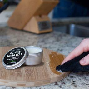 img 1 attached to 🌱 Caron & Doucet - Wood Conditioning & Finishing Wax for Cutting Boards & Butcher Blocks, 100% Plant-Based & Vegan, Ideal for Wood & Bamboo Conditioning & Sealing, Mineral Oil-Free!