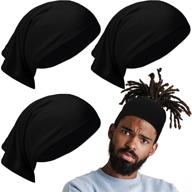 get stylish with 4 packs of unisex spandex dreadlocks head wrap for women and men! logo