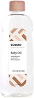 👶 solimo baby oil with shea butter: nourishing 14 fl. oz. on amazon logo