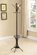 🎩 kings brand pewter hat and coat rack stand with umbrella holder logo