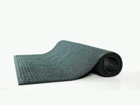 img 2 attached to 🌿 Green EcoGuard Indoor Wiper Floor Mat - Made from Recycled Plastic and Rubber - 2' x 3'