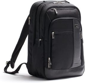 img 1 attached to Brenthaven Broadmore Backpack Black: Sleek and Durable Travel Companion