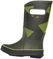 дождевые ботинки bogs rainboot rain marble print для мальчиков: стильная и прочная обувь для дождливых дней логотип