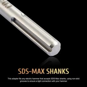 img 2 attached to CO-Z SDS Max to SDS Plus Adapter for Rotary Hammer Drills - SDS Max Conversion Tool crafted from 40Cr Steel. Upgrade your Demolition Hammers with this Power Drill Accessory for SDS Plus Bits and Chisels!