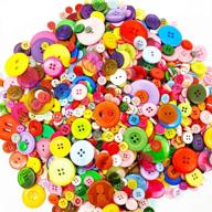 assorted buttons crafts，round crafts，childrens painting logo