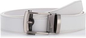 img 4 attached to 👖 NIKE Men's White Ratchet Belt