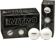 🏌️ 12-pack of nitro maximum distance golf balls logo