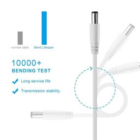 img 1 attached to 🔌 LANMU Universal 5V DC Power Cable, 8-in-1 with Interchangeable Plugs Connectors Adapter – Compatible with Router, Mini Fan, Speaker, and More Devices – USB to DC Charging Cord