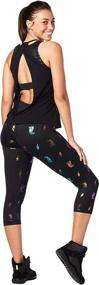 img 2 attached to Zumba Womens Breathable Workout Black Sports & Fitness for Team Sports