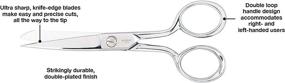 img 2 attached to Gingher Silver Knife Edge Sewing 🪡 Scissors: Precision Craftsmanship for Seamlessly Accurate Cuts