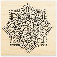 stampendous rubber stamp mandala flower logo