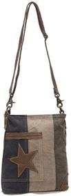 img 4 attached to 🌟 Stylish Star On Denim Canvas Shoulder Bag: Myra Bags S-0950