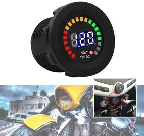 img 2 attached to Вольтметр с дисплеем Universila Waterproof Motorcycle