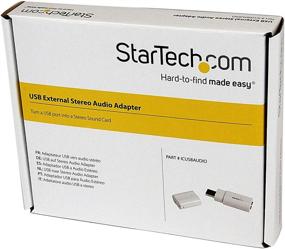 img 3 attached to 🔌 StarTech.com ICUSBAUDIO USB to Stereo Audio Adapter Converter - White, One Size: Streamlined Connectivity Solution