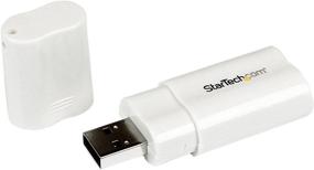 img 4 attached to 🔌 StarTech.com ICUSBAUDIO USB to Stereo Audio Adapter Converter - White, One Size: Streamlined Connectivity Solution