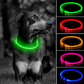 img 4 attached to Light LED Dog Collars Rechargeable