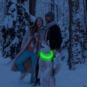 img 2 attached to Light LED Dog Collars Rechargeable