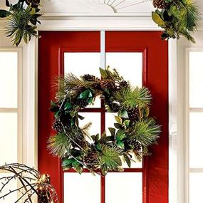 img 1 attached to 🚪 AnapoliZ Wreath Door Hanger 15” Inch - Premium Metal Hook for Holiday Decorations, Wreaths, Coats & More