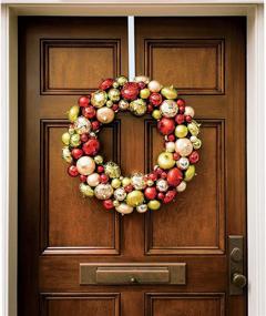 img 2 attached to 🚪 AnapoliZ Wreath Door Hanger 15” Inch - Premium Metal Hook for Holiday Decorations, Wreaths, Coats & More