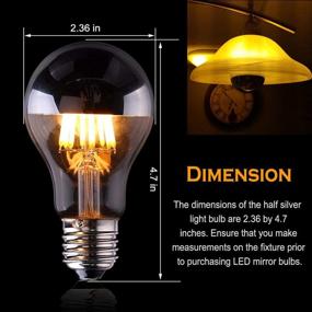 img 1 attached to 💡 Enhanced Chrome Dimmable Decorative Edison Bulb: Unmatched Brilliance with Modern Style