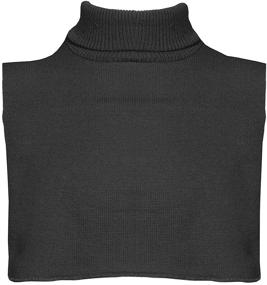 img 2 attached to Unisex Turtleneck Dickies Turtlenecks White Men's Accessories for Scarves